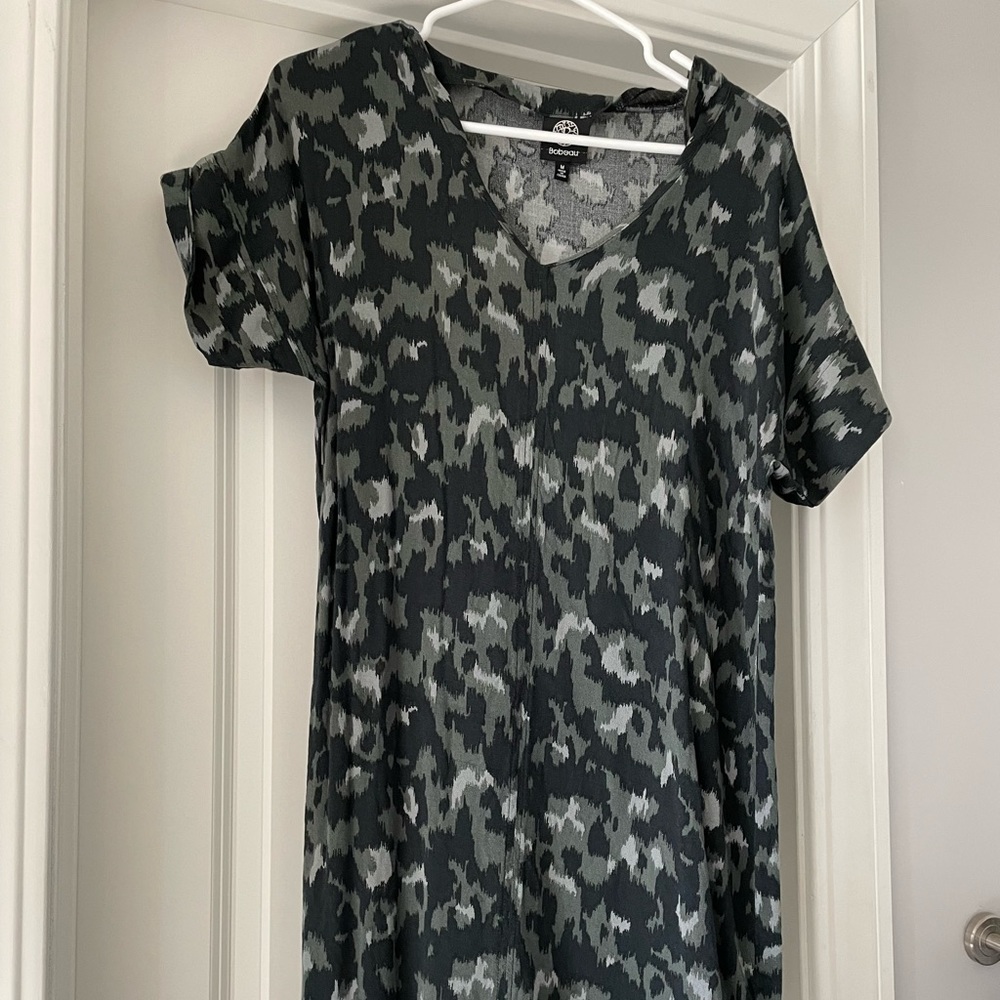 Green/Black Dress